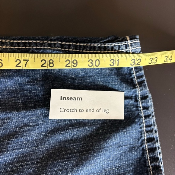 BKE Tyler Straight Jeans Size 38 Long 38x32 Mens - Picture 6 of 8